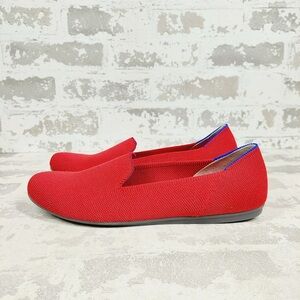 NEW Rothy's The Loafer Red Round Toe Slip On Flat Loafers C337